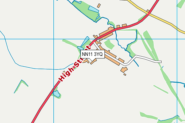 NN11 3YQ map - OS VectorMap District (Ordnance Survey) NN11 3YQ map - OS VectorMap District (Ordnance Survey)