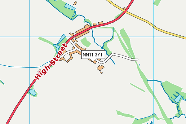 NN11 3YT map - OS VectorMap District (Ordnance Survey)