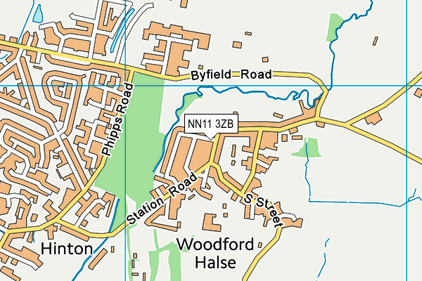 NN11 3ZB map - OS VectorMap District (Ordnance Survey) NN11 3ZB map - OS VectorMap District (Ordnance Survey)