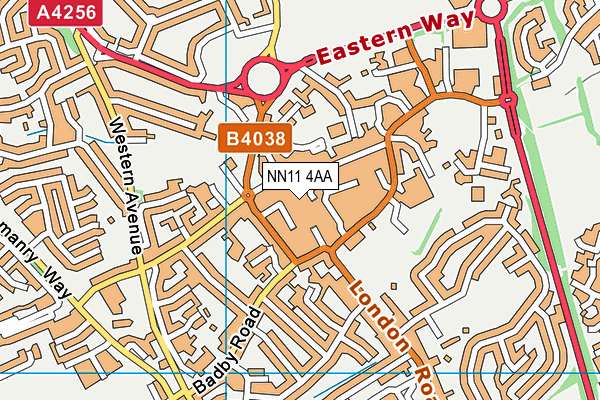NN11 4AA map - OS VectorMap District (Ordnance Survey) NN11 4AA map - OS VectorMap District (Ordnance Survey)