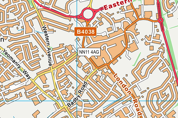 NN11 4AG map - OS VectorMap District (Ordnance Survey) NN11 4AG map - OS VectorMap District (Ordnance Survey)
