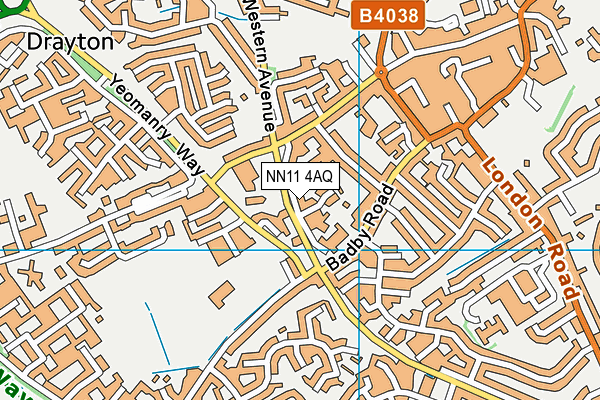 NN11 4AQ map - OS VectorMap District (Ordnance Survey) NN11 4AQ map - OS VectorMap District (Ordnance Survey)