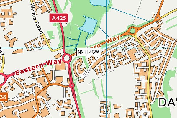 NN11 4GW map - OS VectorMap District (Ordnance Survey) NN11 4GW map - OS VectorMap District (Ordnance Survey)
