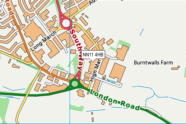 NN11 4HB map - OS VectorMap District (Ordnance Survey) NN11 4HB map - OS VectorMap District (Ordnance Survey)