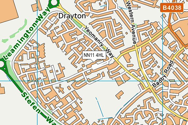 NN11 4HL map - OS VectorMap District (Ordnance Survey) NN11 4HL map - OS VectorMap District (Ordnance Survey)