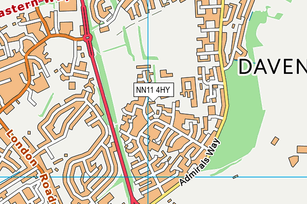 NN11 4HY map - OS VectorMap District (Ordnance Survey) NN11 4HY map - OS VectorMap District (Ordnance Survey)
