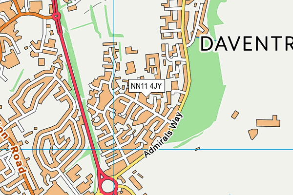 NN11 4JY map - OS VectorMap District (Ordnance Survey) NN11 4JY map - OS VectorMap District (Ordnance Survey)