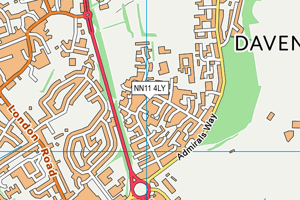 NN11 4LY map - OS VectorMap District (Ordnance Survey) NN11 4LY map - OS VectorMap District (Ordnance Survey)