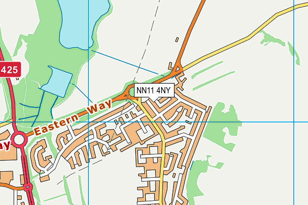 NN11 4NY map - OS VectorMap District (Ordnance Survey) NN11 4NY map - OS VectorMap District (Ordnance Survey)