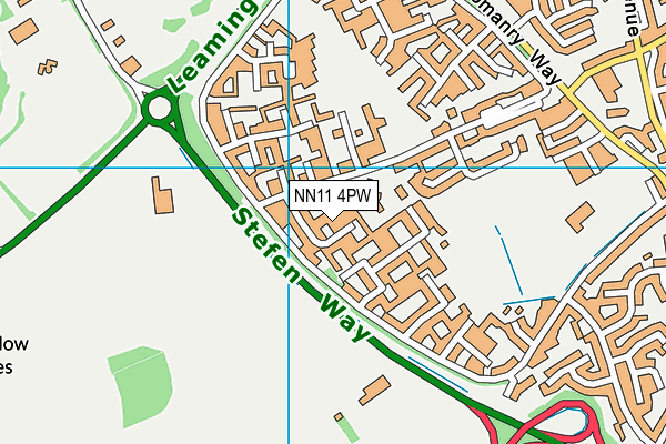 NN11 4PW map - OS VectorMap District (Ordnance Survey) NN11 4PW map - OS VectorMap District (Ordnance Survey)