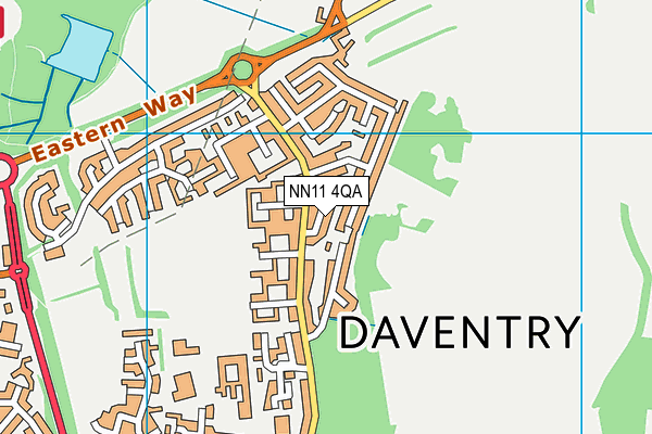 NN11 4QA map - OS VectorMap District (Ordnance Survey) NN11 4QA map - OS VectorMap District (Ordnance Survey)