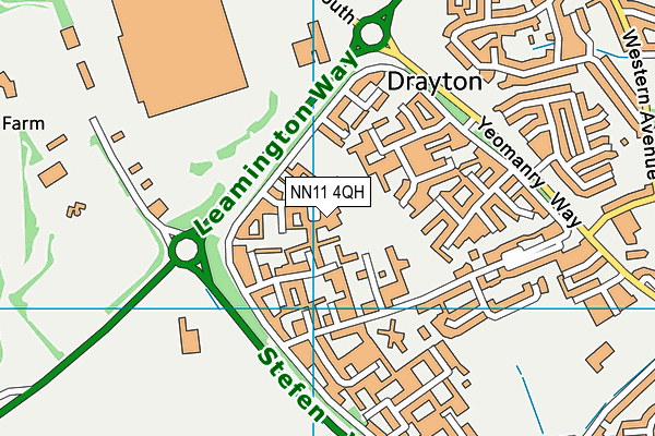 NN11 4QH map - OS VectorMap District (Ordnance Survey) NN11 4QH map - OS VectorMap District (Ordnance Survey)