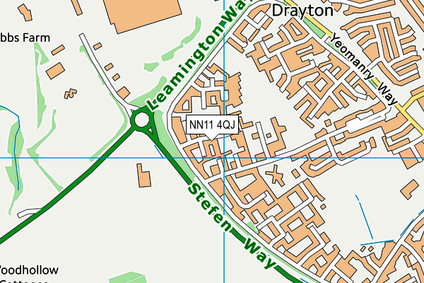 NN11 4QJ map - OS VectorMap District (Ordnance Survey)