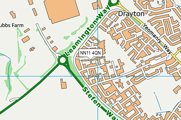 NN11 4QN map - OS VectorMap District (Ordnance Survey)