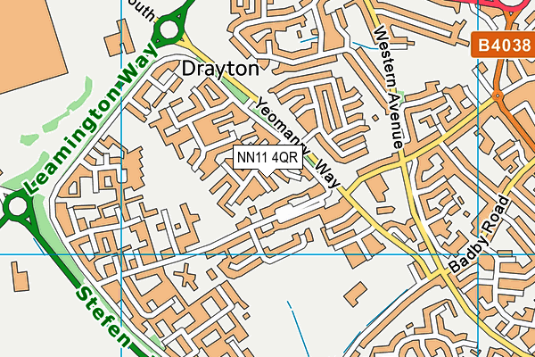 NN11 4QR map - OS VectorMap District (Ordnance Survey) NN11 4QR map - OS VectorMap District (Ordnance Survey)