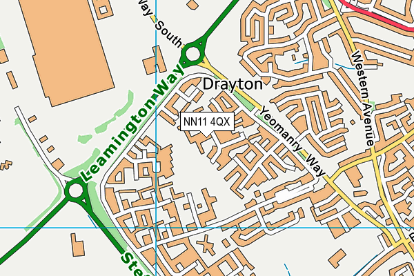 NN11 4QX map - OS VectorMap District (Ordnance Survey)