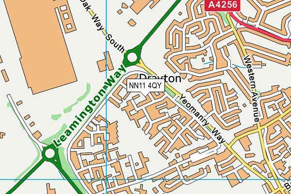 NN11 4QY map - OS VectorMap District (Ordnance Survey) NN11 4QY map - OS VectorMap District (Ordnance Survey)