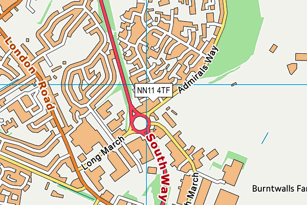 NN11 4TF map - OS VectorMap District (Ordnance Survey) NN11 4TF map - OS VectorMap District (Ordnance Survey)