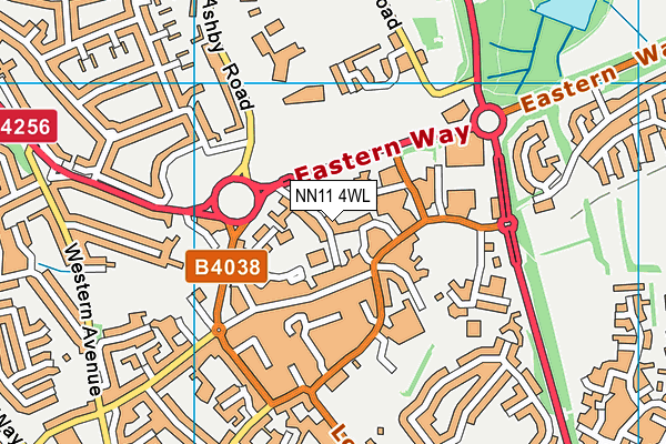 NN11 4WL map - OS VectorMap District (Ordnance Survey)