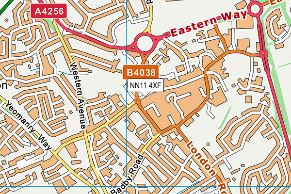 NN11 4XF map - OS VectorMap District (Ordnance Survey) NN11 4XF map - OS VectorMap District (Ordnance Survey)