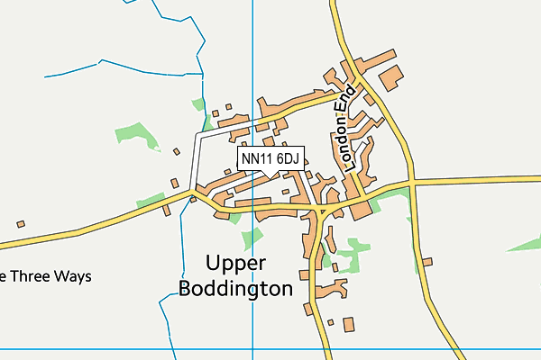 NN11 6DJ map - OS VectorMap District (Ordnance Survey) NN11 6DJ map - OS VectorMap District (Ordnance Survey)