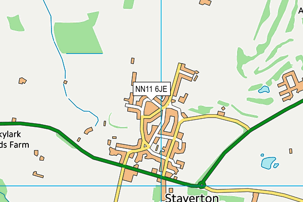 NN11 6JE map - OS VectorMap District (Ordnance Survey)