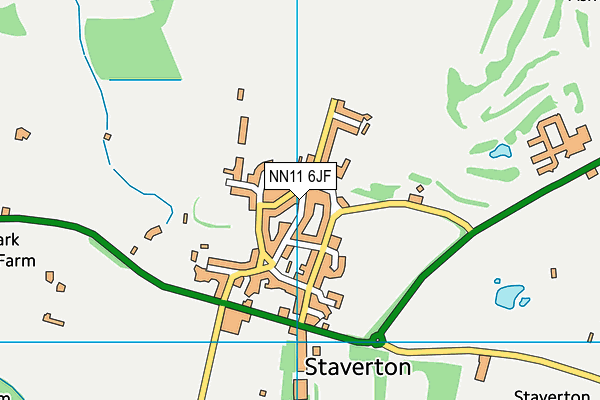 NN11 6JF map - OS VectorMap District (Ordnance Survey)