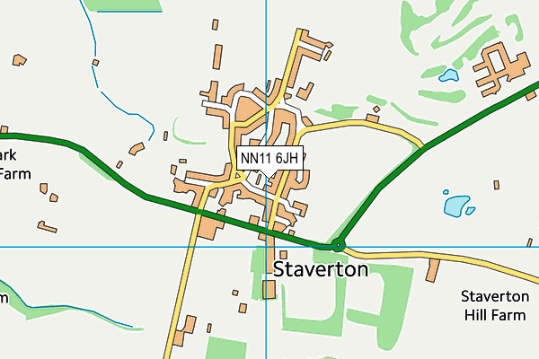 NN11 6JH map - OS VectorMap District (Ordnance Survey)