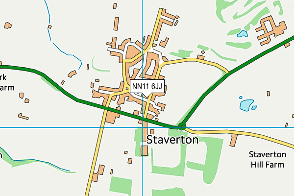 NN11 6JJ map - OS VectorMap District (Ordnance Survey)