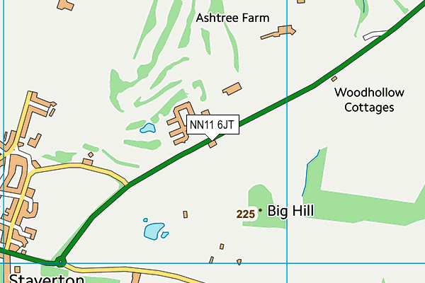NN11 6JT map - OS VectorMap District (Ordnance Survey)