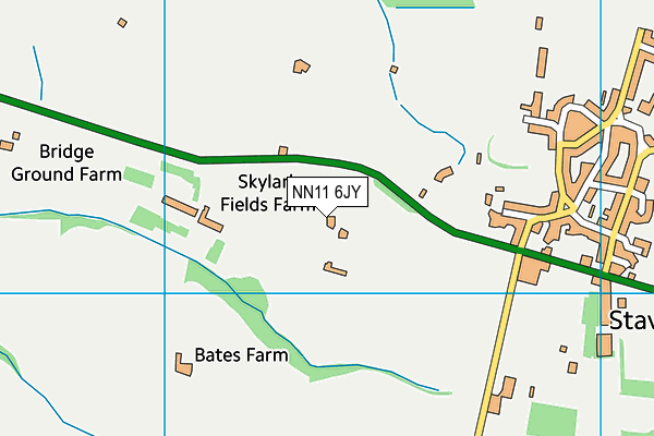 NN11 6JY map - OS VectorMap District (Ordnance Survey)
