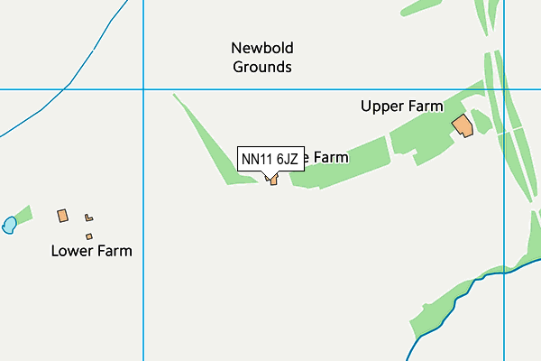 NN11 6JZ map - OS VectorMap District (Ordnance Survey)