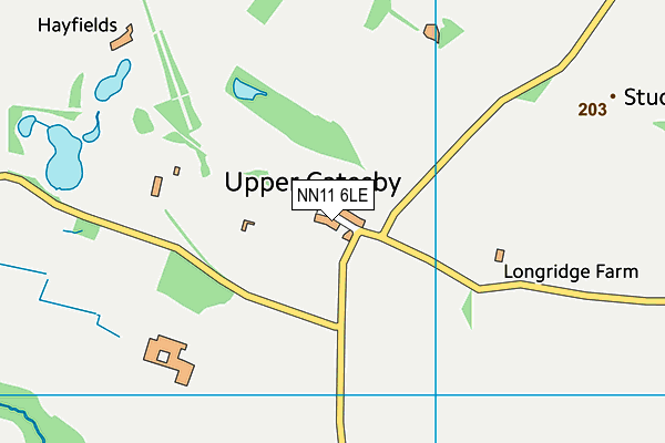 NN11 6LE map - OS VectorMap District (Ordnance Survey)