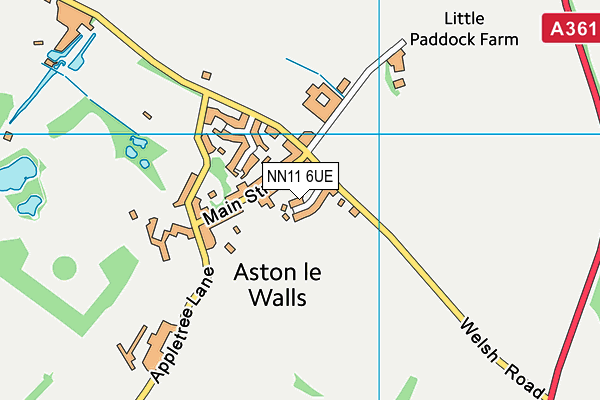 NN11 6UE map - OS VectorMap District (Ordnance Survey) NN11 6UE map - OS VectorMap District (Ordnance Survey)