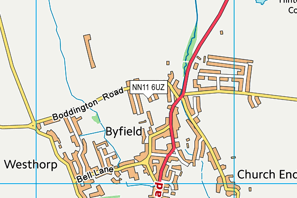 NN11 6UZ map - OS VectorMap District (Ordnance Survey) NN11 6UZ map - OS VectorMap District (Ordnance Survey)