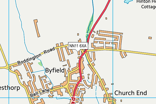 NN11 6XA map - OS VectorMap District (Ordnance Survey) NN11 6XA map - OS VectorMap District (Ordnance Survey)