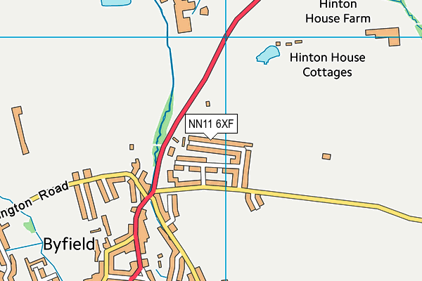 NN11 6XF map - OS VectorMap District (Ordnance Survey) NN11 6XF map - OS VectorMap District (Ordnance Survey)