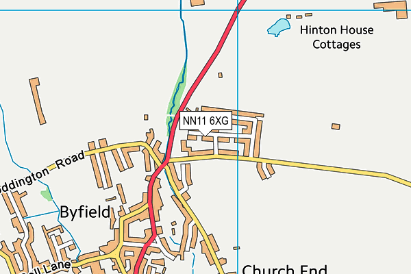 NN11 6XG map - OS VectorMap District (Ordnance Survey)