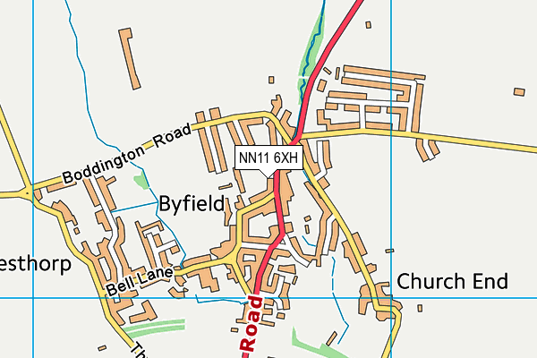 NN11 6XH map - OS VectorMap District (Ordnance Survey) NN11 6XH map - OS VectorMap District (Ordnance Survey)