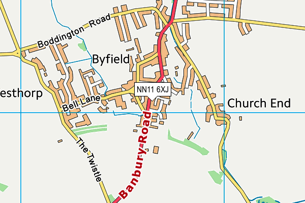 NN11 6XJ map - OS VectorMap District (Ordnance Survey)