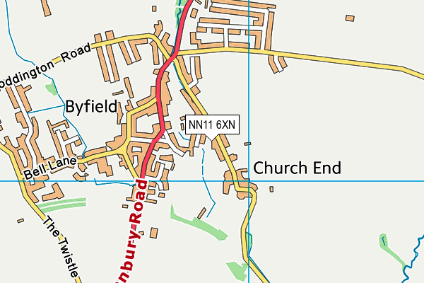 NN11 6XN map - OS VectorMap District (Ordnance Survey) NN11 6XN map - OS VectorMap District (Ordnance Survey)