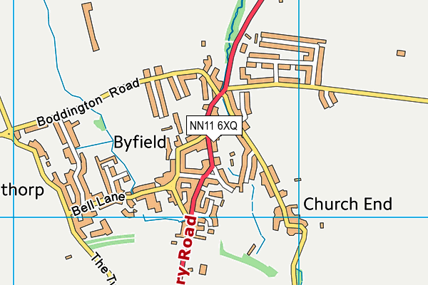 NN11 6XQ map - OS VectorMap District (Ordnance Survey)