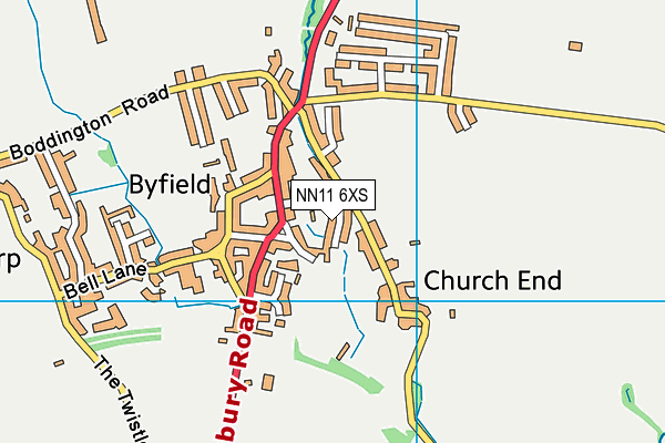 NN11 6XS map - OS VectorMap District (Ordnance Survey) NN11 6XS map - OS VectorMap District (Ordnance Survey)