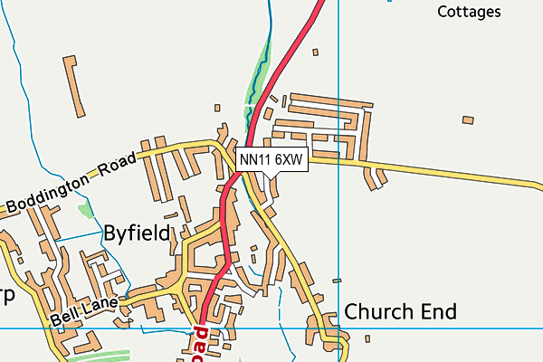 NN11 6XW map - OS VectorMap District (Ordnance Survey) NN11 6XW map - OS VectorMap District (Ordnance Survey)