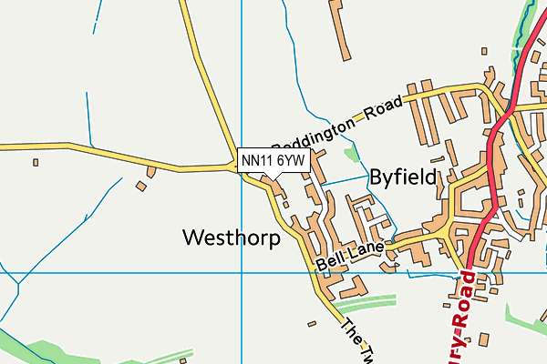 NN11 6YW map - OS VectorMap District (Ordnance Survey) NN11 6YW map - OS VectorMap District (Ordnance Survey)