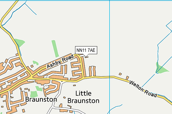 NN11 7AE map - OS VectorMap District (Ordnance Survey) NN11 7AE map - OS VectorMap District (Ordnance Survey)