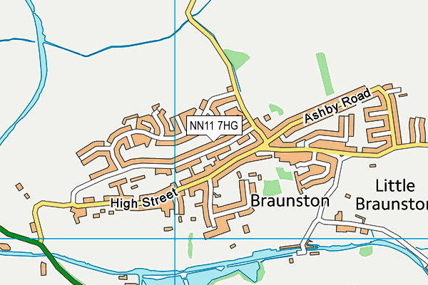 NN11 7HG map - OS VectorMap District (Ordnance Survey) NN11 7HG map - OS VectorMap District (Ordnance Survey)