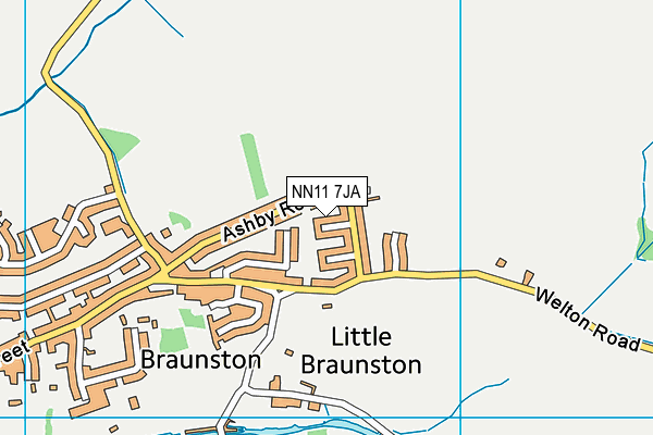 NN11 7JA map - OS VectorMap District (Ordnance Survey) NN11 7JA map - OS VectorMap District (Ordnance Survey)