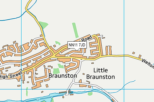 NN11 7JD map - OS VectorMap District (Ordnance Survey) NN11 7JD map - OS VectorMap District (Ordnance Survey)