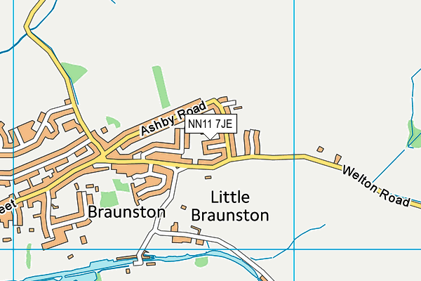 NN11 7JE map - OS VectorMap District (Ordnance Survey) NN11 7JE map - OS VectorMap District (Ordnance Survey)